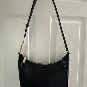 Michael Kors Cheryl Black Crossbody Bag with Gold Accents